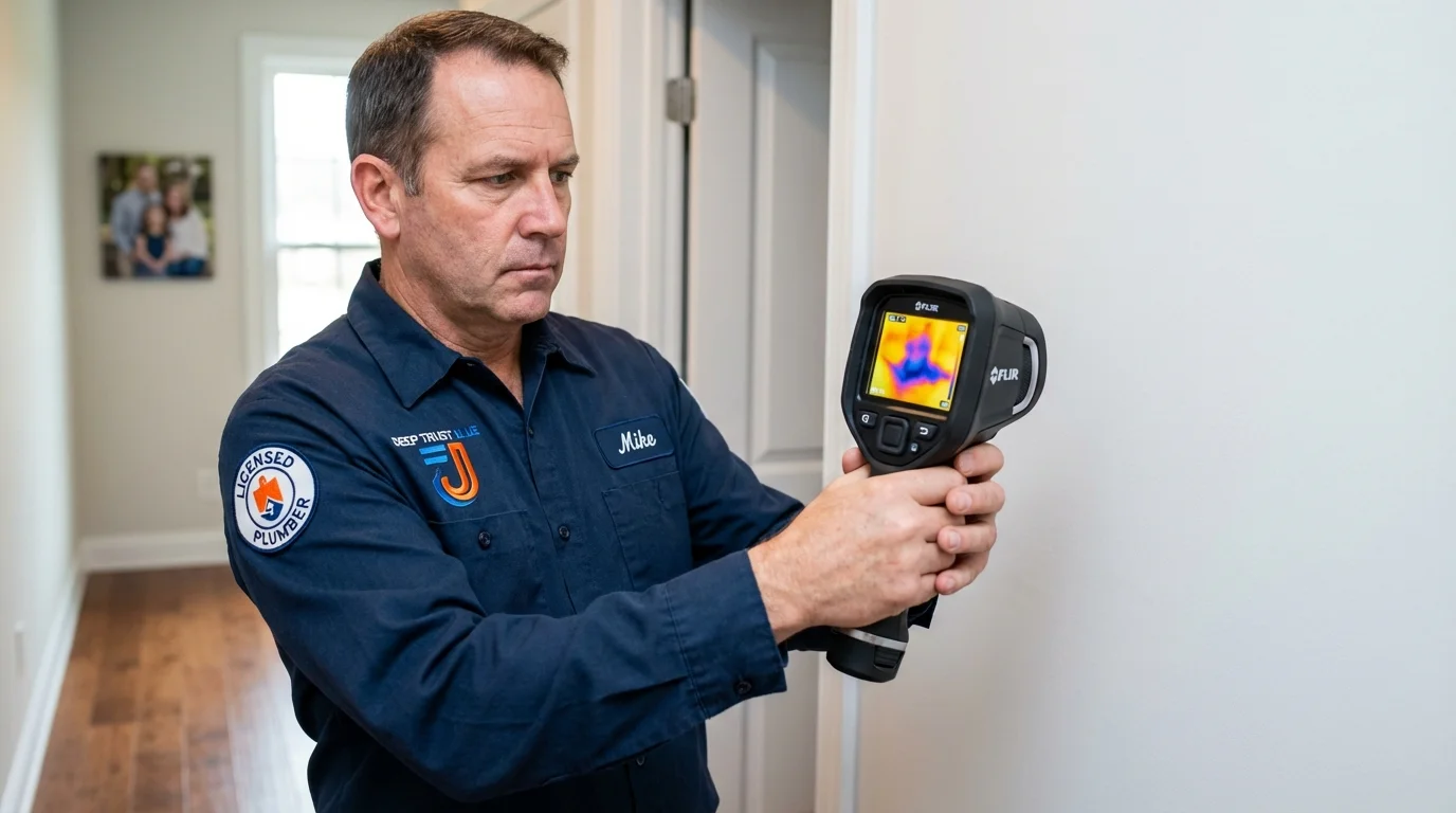 Thermal imaging leak detection by Johns Plumbing LLC in Nezperce